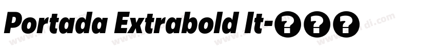 Portada Extrabold It字体转换
